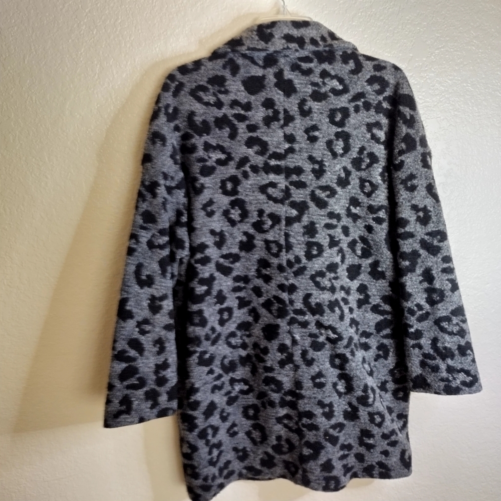 Madewell Texture & Thread Blazer Coat in Jungle Cat sz S - Picture 4 of 9